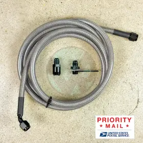 Feed-3d Valex Racing 97-01 Honda Prelude Replacement Stainless Steel Fuel Feed Line Tank To Filter