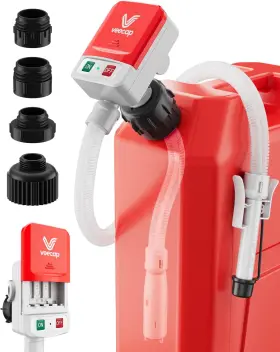 Fn-901 Veecap Automatic Electric Fuel Transfer Pump With Auto-stop Original Patented Grey
