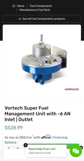 Vor-6x100-001 Vortech Boost/vac Regulator #vor-6x100-001