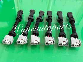 1043-2h-6pcs2 Wap 6x Rdx 410cc Fuel Injector Conversion Jumper Harness Adapter Fit Integra Honda