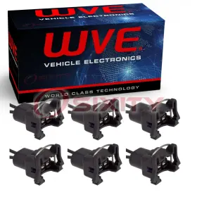 C762 Wve 67-6 6 Pc Wells Fuel Injector Connectors For 1992-2005 Audi 100 Quattro 90 Tf