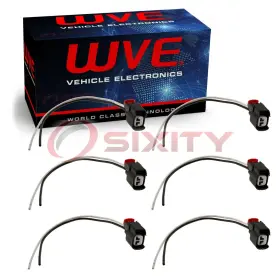 Sx-7y1k Wve 6 Pc Wells Fuel Injector Connectors For 1999-2012 Ford E-150 Club Rq
