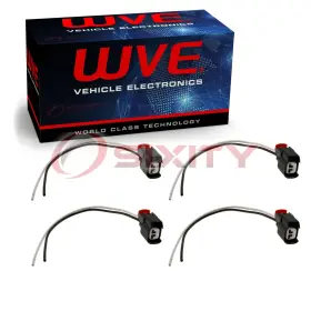 Sx-fq80 Wve 4 Pc Wells Fuel Injector Connectors For 2002-2006 Mini Cooper 1.6l L4 Air Tb