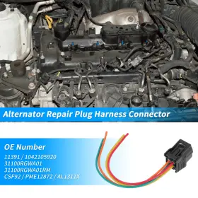 31100rgwa01 X Autohaux 11391/1042105920/31100rgwa01 1042105920 Alternator Repair Plug Harness Connector For Acura Zdx 10-13
