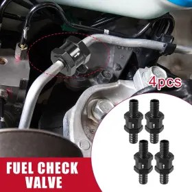 X Autohaux 767153101731 4 Pcs Car Fuel Check Valve Non Return One Way For Auto 0.47 Inch 12mm Od