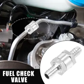X Autohaux 767153147593 Fuel Check Valve One Way 3/8 Inch 10mm Od For Petrol Gasoline Diesel 1 Pcs