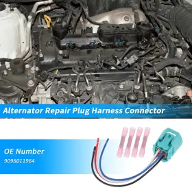 9098011964 X Autohaux Alternator Repair Plug Harness Connector For Honda Civic 06-09
