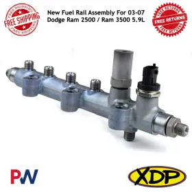 Xd600 Xtreme Diesel Xdp New Fuel Rail Assembly For 03-07 Dodge Ram 2500 / 3500 5.9l #