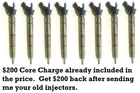 $679 Rebuilt Pcs 11-18 Ford Truck 6.7 Diesel Fuel Injector Set 0445117024 Remanufactured. Price: $879.00.