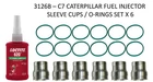 X6 Injector Sleeve With O-rings And Loctite For Excavator 322C 325CL New. Price: $80.49.
