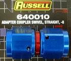 Russell 640010 Female Adapter Swivel Coupler -8AN #8 AN8 Straight Blue New. Price: $17.04.