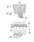 Genuine Mopar Throttle Body Support Bracket 4884871AB New. Price: $11.94.