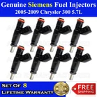 Upgraded 8X Genuine Siemens Fuel Injectors For 2005-2009 Chrysler 300 5.7L V8 Remanufactured. Price: $145.00.