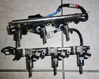 2018-2022 Ford 3.5L V6 Fuel Injectors Rail Set ML3E-9F797-FC, ML3E-9F797-EC Used. Price: $125.00.