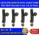 4X Oem Bosch Fuel Injectors For 11-19 Chevrolet Cruze Sonic Trax Buick Encore Remanufactured. Price: $95.00.