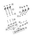Genuine Mopar Fuel Rail 68490028AA New. Price: $185.26.
