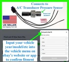 Fits Chevy Dodge Jeep A/c Transducer Pressure Sensor Air Conditioning Connector New. Price: $22.99.