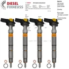 4X Bosch Fuel Injector For Vw T5 Amarok 2,0 Tdi Multivan 0445116035 No-core Remanufactured. Price: $499.95.
