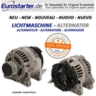 1**ALTERNATOR New Eurostarter Oe Ref. TG14C028 For Volkswagen Neu. Price: $309.35.