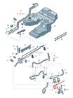New Audi Q7 Fuel Return Hose 4L0201906C Original. Price: $56.39.