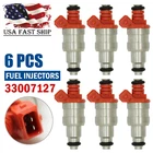 Pcs Fuel Injectors #33007127 For Jeep Wrangler Cherokee Yj 1987-1998 I6 4.0L New. Price: $71.99.