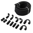 Lencool Racing 8AN Fuel Line Kit Nylon Braided Hose Fitting Cpe 20FT New. Price: $80.99.