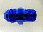 Russell 660480 Straight Male Adapter Fitting AN8 -8 8AN Flare To 3/8 Npt Blue New. Price: $12.95.