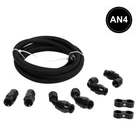 4AN Ptfe Fuel Line Kit, AN4 10FT Hose End Fitting E85 Nylon Braided New. Price: $32.99.