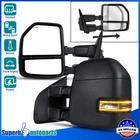 Fits 2017-2019 Ford F250 Power Heated Temp Sensor+smoke Led Signal Tow Mirrors New. Price: $207.98.