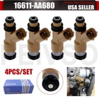 4X Fuel Injectors Subaru Forester Impreza Legacy Outback 2.5L 16611-AA680 Us New. Price: $35.92.