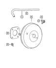Genuine Mopar Brake Booster Vacuum Hose 5105153AK New. Price: $57.29.