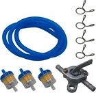 One Gas Fuel Hose Kit With Inline Shut Off Valve, Filters & Blue New. Price: $14.17.