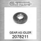 2078211 Gear As-idler Fits Caterpillar (new Aftermarket). Price: $460.34.