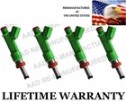 Genuine Denso 4X Fuel Injectors 2009-2019 Highlander 2.7L 09-18 RAV-4 2.5L Remanufactured. Price: $135.00.
