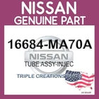 Genuine Nissan 16684-MA70A Tube Assy-injection No 5 16684MA70A Oem New. Price: $51.65.
