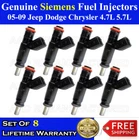 8X Upgraded Genuine Siemens Fuel Injectors 05-09 Jeep Dodge Chrysler 4.7L 5.7L Remanufactured. Price: $159.00.