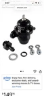 Aem 25-300BK Black High Volume Adjustable Fuel Pressure Regulator New. Price: $99.00.