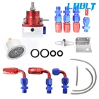 Lablt Adjustable Fuel Pressure Regulator Kit & 100PSI Guage AN6 Red Fitting New. Price: $33.31.