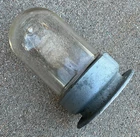 Vintage Steber Industrial Glass Clear Globe Light Fixture C-144 Used. Price: $49.99.
