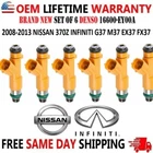Brand New Denso X6 Fuel Injectors For 2013 Infiniti EX37 3.7L V6 #16600-EY00A. Price: $213.86.