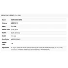 2014 Mercedes-benz CLA250 Fuel Hose A2464760126 Used. Price: $94.99.