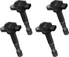 Bdfhyk Ignition Coil Pack 4PC Set Black New High Performance Engine Spark Plug. Price: $24.22.