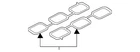 Genuine Nissan Engine Intake Manifold Gasket 14032-9BT0A New. Price: $51.42.