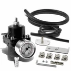Aluminum Universal Adjustable Fuel Pressure Regulator Gauge+ Fitting Kit Black New. Price: $19.89.