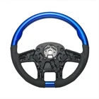18" Yourgrip Leather & Wood Blue Steering Wheel For 2012-2021 Peterbilt 579 New. Price: $416.99.