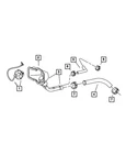 Genuine Mopar Hose Clamp 6505322AA New. Price: $15.16.