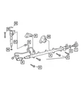 Genuine Mopar Fuel Injector Clip 5117450AA New. Price: $6.02.