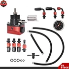 Universal Adjustable Fuel Pressure Regulator Kit Oil Black-red 0-100PSI Gauge New. Price: $34.29.