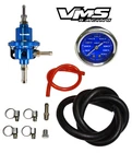 Vms Racing Universal Adjustable Fuel Pressure Regulator 1:1 Ratio & Gauge Kit New. Price: $89.99.