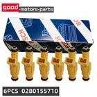 6 Genuine Bosch Fuel Injectors For 87-98 Jeep Cherokee 4.0 0280155710 EV1 Hole New. Price: $46.16.